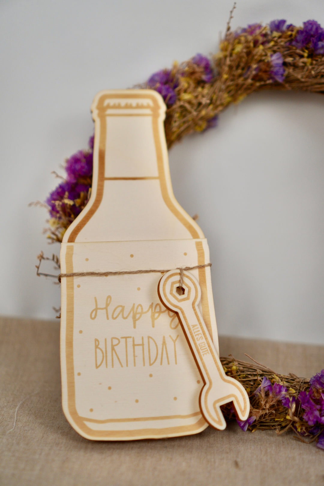 Flasche als Geldgeschenk